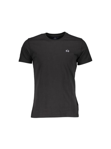 La Martina Schwarz Baumwolle Herren T-Shirt