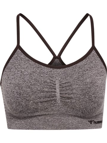 Hummel Sport-BH "Hmlci Seamless Scrunch Sports Bra" in Braun