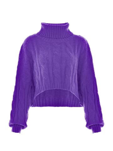 myMo Rollkragenpullover in LILA