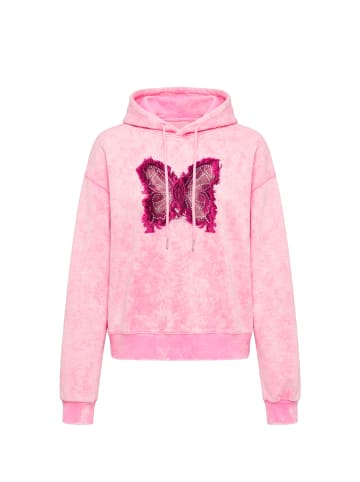 IZIA Women Hoodie in Rose