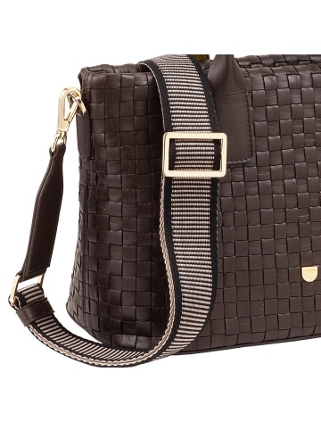 DuDu Jaqueline Shopper Tasche Leder 28 cm in coffee brown