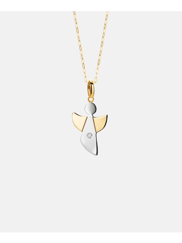 Diamant L'éternel Halskette aus 375 Gelbgold mit Diamant