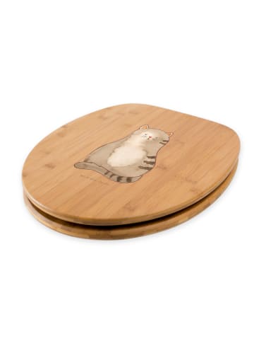 Mr. & Mrs. Panda Toilettendeckel Katze Sitzen ohne Spruch in Braun