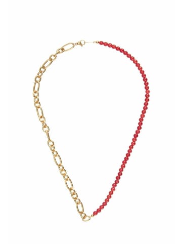 Gemshine Halskette Jade in gold coloured