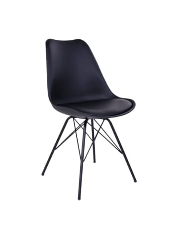 ebuy24 Schalenstuhl Olav  Schwarz 2er Set