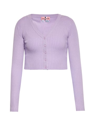Swirly Cropped Cardigan in LAVENDEL