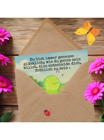 Mr. & Mrs. Panda doppelkarte Schildkröte Pfeifen Design mit Spruch in Weiß