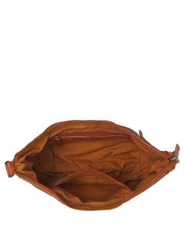 The Chesterfield Brand Clarita - Umhängetasche 35 cm (olivgrün) in cognac