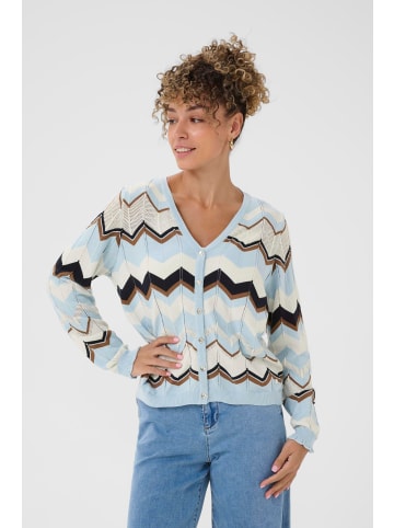 Cream Strickjacke CRNetes Regular fit in Cashmere Blue Zigzag