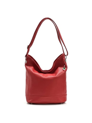 Florence Florence Schultertasche, Shopper Leder rot ca. 37cm breit