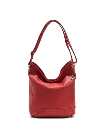 Florence Florence Schultertasche, Shopper Leder rot ca. 37cm