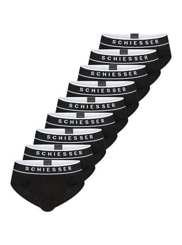 Schiesser Rio Slip / Unterhose 95/5 Cotton in Schwarz
