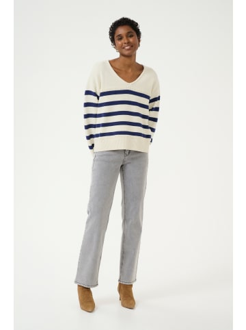 Cream Strickpullover CRMuka Regular fit in Eggnog Ocean Cavern Stripe