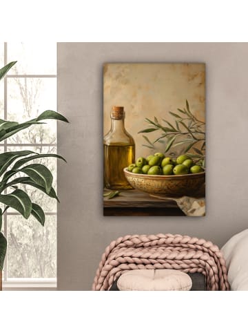 MuchoWow Leinwand Bilder Olivgrün