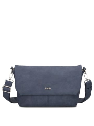 Zwei Mademoiselle M60 - Umhängetasche 33 cm (sand) in nubuk-blue