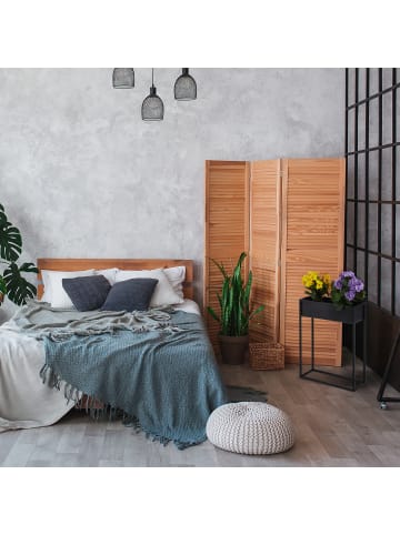 relaxdays Blumenständer in Schwarz - (B)55 x (H)70 x (T)20 cm