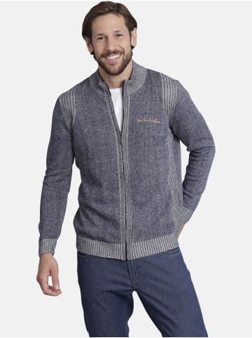 Jan Vanderstorm Strickjacke INGRABAN in blau melange