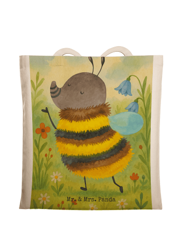 Mr. & Mrs. Panda Shopping Bag Hummel flauschig Design ohne Spruch in Weiß