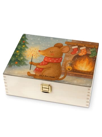 Mr. & Mrs. Panda Tee Sortierbox Maus Weihnachten Design ohne Spruch in Weiß