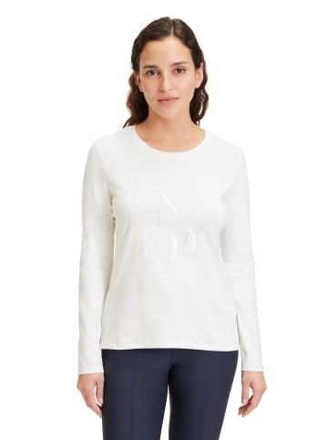 Betty Barclay Basic Shirt mit Stickerei in Patch Cream/Silver