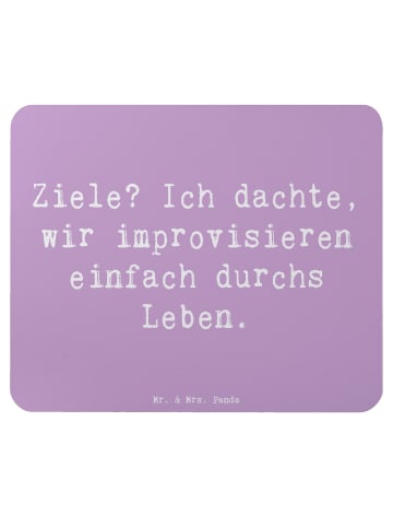 Mr. & Mrs. Panda Mousepad Spruch Lebensziele Improvisation mit S... in Lavendeltraum