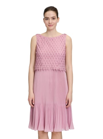Vera Mont Cocktailkleid mit Plissee in Pink Orchid