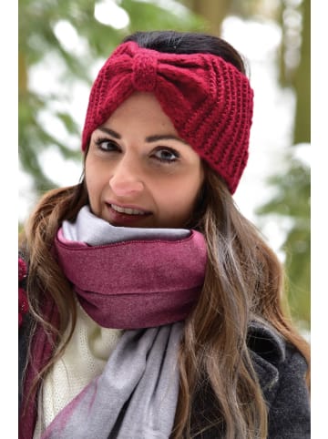 styleBREAKER Strick Stirnband in Altrose