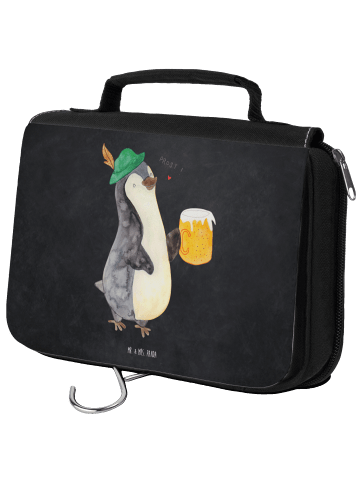 Mr. & Mrs. Panda Waschtasche Pinguin Bier ohne Spruch in Kreidetafel