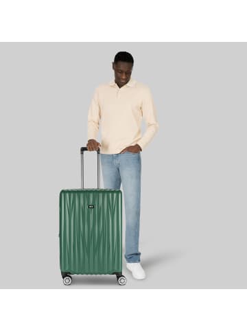 BRIC`s Cervia 2.0 4 Rollen Trolley M 69 cm mit Dehnfalte in smaragd-green