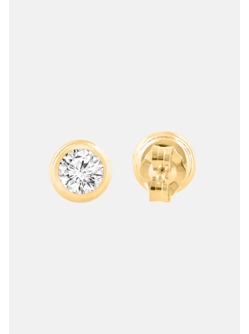 Ethische Diamanten Ohrringe aus 375 Gelbgold mit Lab Grown Diamant