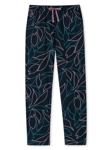Schiesser Pyjamahose Mix & Relax in dunkelblau, lila