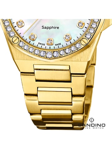 Candino Analog-Armbanduhr Candino Elegance gold mittel (ca. 34mm)
