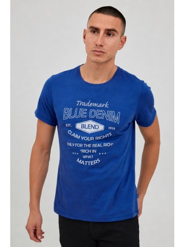 BLEND Print-Shirt BHAdam in Blau
