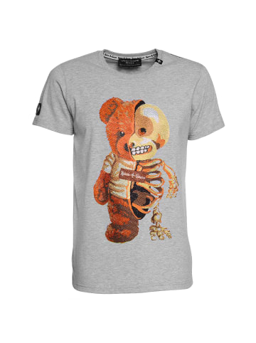 Roberto Geissini Half Bear T-Shirt Grau Unisex