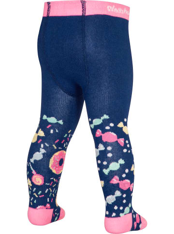 Playshoes Strumpfhose Bonbons 2er Set in Marine/Rosa