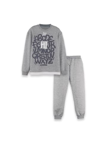 Denokids Tracksuit Letters in dunkelgrau