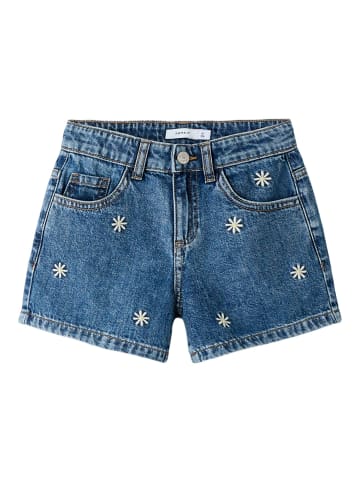 name it Jeans shorts in Medium Blue Denim3