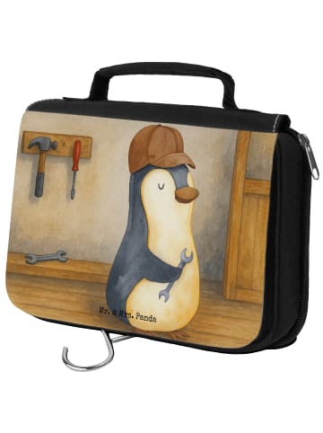 Mr. & Mrs. Panda Wash Bag Wenn Papa es nicht reparieren kann, si... in Weiß