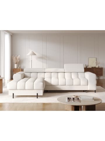 MF Design Fenro Recamiere Links in Weiß -  (L) 181 x (B) 285 x (H) 93 cm