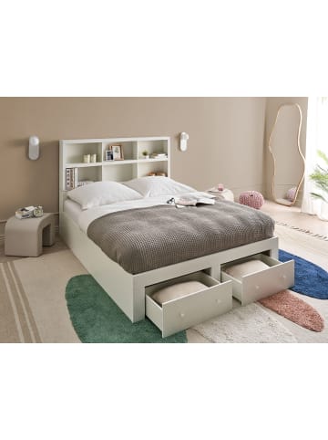 Beliani 4-tlg Doppelbett TARARE in Weiß