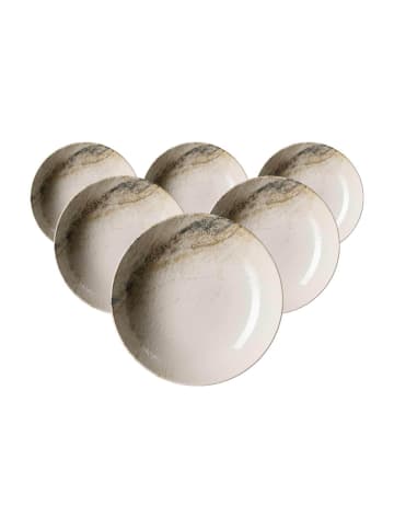 Ritzenhoff & Breker 6er Set Suppenteller Arezzo ø 21 cm in braun