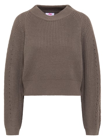 myMo Strickpullover in Grau