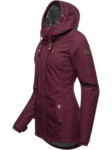 ragwear Winterjacke Monade in Wine Red22