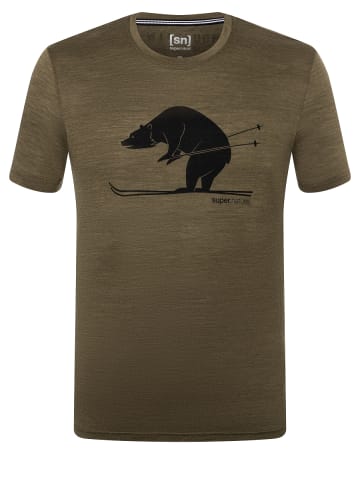 super.natural Merino T-Shirt in oliv