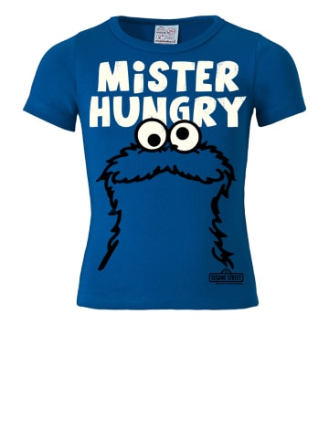 Logoshirt T-Shirt Mister Hungry in blau