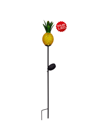 näve LED Solarleuchte "ANANAS" in orange - (L)10 cm x (B)10 cm x (H)81 cm