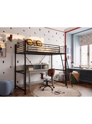 Beliani Kinderbett CHASSORS in Schwarz - (W) 135 x (H) 200 x (L) 210 cm