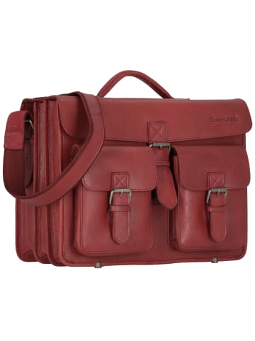 Greenland Nature Nature Aktentasche Leder 40 cm bordeaux