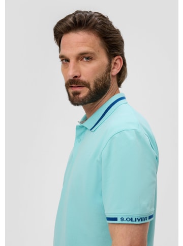 s.Oliver Polo-Shirt kurzarm in Türkis