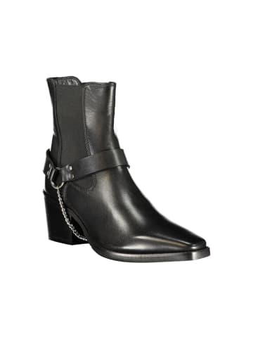 CAFèNOIR Schwarz Leder Damen Knöchel Stiefel